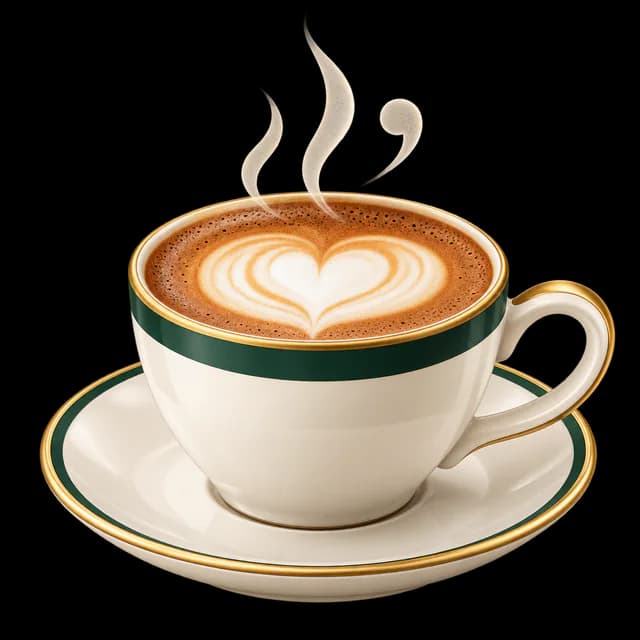 Warme Kaffeetasse mit Herz im Milchschaum als Symbol für die Unterstützung der Redaktion